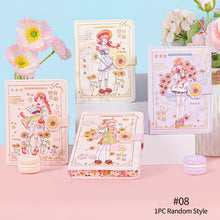 Load image into Gallery viewer, Creative 128 Sheets Papers 64K Cute Notebook Magnetic Buckle Color Page Student Manual Ledger Notepad Diary Book Kawaii
