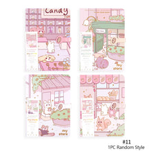 Load image into Gallery viewer, Creative 128 Sheets Papers 32K Cute Notebook Magnetic Buckle Color Page Student Manual Ledger Notepad Diary Book Kawaii
