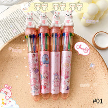 Load image into Gallery viewer, 0.5mm 10 Colors Ballpoint Pen Cute Animal Girls Writing Notebooks Office Stationary Student Gift School Supplies
