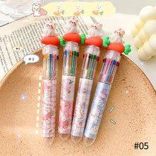 Load image into Gallery viewer, 0.5mm 10 Colors Ballpoint Pen Cute Animal Girls Writing Notebooks Office Stationary Student Gift School Supplies
