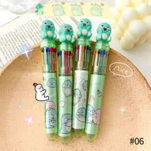 Load image into Gallery viewer, 0.5mm 10 Colors Ballpoint Pen Cute Animal Girls Writing Notebooks Office Stationary Student Gift School Supplies

