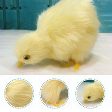 Load image into Gallery viewer, Simulation Chick Plush Toy Children Cognition Chicken Model Figurine Realistic Furry Animal Doll Chicken Easter Gift Kids

