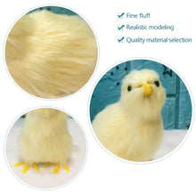 Load image into Gallery viewer, Simulation Chick Plush Toy Children Cognition Chicken Model Figurine Realistic Furry Animal Doll Chicken Easter Gift Kids
