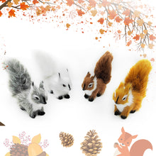 Load image into Gallery viewer, Simulation Mini Squatting Squirrel Model Cute Imitation Squirrel Ornaments Children Birthday Gifts Home Decoration Plush Figures Craft
