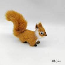 Load image into Gallery viewer, Simulation Mini Squatting Squirrel Model Cute Imitation Squirrel Ornaments Children Birthday Gifts Home Decoration Plush Figures Craft
