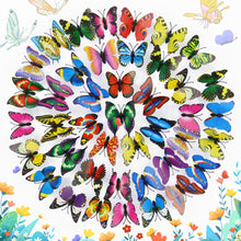 Load image into Gallery viewer, 12Pcs/lot PVC 3D Butterfly Wall Stickers Set Waterproof Art Decals Home Decoration Room Wall Decor
