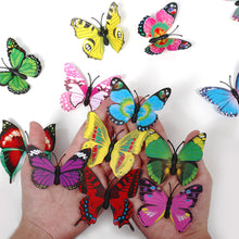 Load image into Gallery viewer, 12Pcs/lot PVC 3D Butterfly Wall Stickers Set Waterproof Art Decals Home Decoration Room Wall Decor
