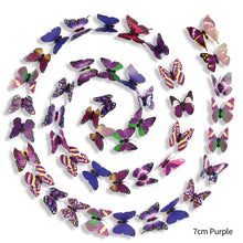 Load image into Gallery viewer, 12Pcs/lot PVC 3D Butterfly Wall Stickers Set Waterproof Art Decals Home Decoration Room Wall Decor
