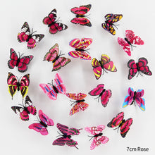 Load image into Gallery viewer, 12Pcs/lot PVC 3D Butterfly Wall Stickers Set Waterproof Double Layers Butterflies Art Decals Home Decoration Room Wall Decor
