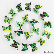 Load image into Gallery viewer, 12Pcs/lot PVC 3D Butterfly Wall Stickers Set Waterproof Double Layers Butterflies Art Decals Home Decoration Room Wall Decor
