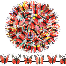 Load image into Gallery viewer, 12Pcs/lot PVC 3D Butterfly Wall Stickers Set Waterproof Art Decals Home Decoration Room Wall Decor
