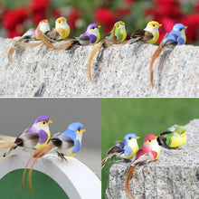 Load image into Gallery viewer, Cute Artificial Birds Fake Foam Animal Simulation Feather Birds Models Tit DIY Craft Wedding Home Garden Ornament Decoration
