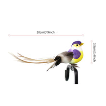 Load image into Gallery viewer, Cute Artificial Birds Fake Foam Animal Simulation Feather Birds Models Tit DIY Craft Wedding Home Garden Ornament Decoration
