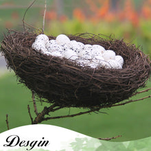 Load image into Gallery viewer, 6-20cm Round Rattan Bird Nest Easter Decoration Eggs Artificial Vine Nest For Home Garden Decor Happy Easter Party Supply
