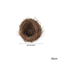 Load image into Gallery viewer, 6-20cm Round Rattan Bird Nest Easter Decoration Eggs Artificial Vine Nest For Home Garden Decor Happy Easter Party Supply
