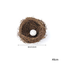 Load image into Gallery viewer, 6-20cm Round Rattan Bird Nest Easter Decoration Eggs Artificial Vine Nest For Home Garden Decor Happy Easter Party Supply
