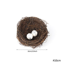 Load image into Gallery viewer, 6-20cm Round Rattan Bird Nest Easter Decoration Eggs Artificial Vine Nest For Home Garden Decor Happy Easter Party Supply
