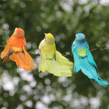 Load image into Gallery viewer, Cute Artificial Birds Fake Foam Animal Simulation Feather Birds Models Tit DIY Craft Wedding Home Garden Ornament Decoration
