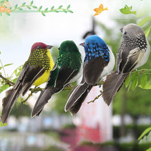 Load image into Gallery viewer, Cute Artificial Birds Fake Foam Animal Simulation Feather Birds Models Tit DIY Craft Wedding Home Garden Ornament Decoration
