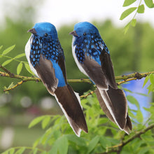 Load image into Gallery viewer, Cute Artificial Birds Fake Foam Animal Simulation Feather Birds Models Tit DIY Craft Wedding Home Garden Ornament Decoration
