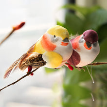 Load image into Gallery viewer, Cute Artificial Birds Fake Foam Animal Simulation Feather Birds Models Tit DIY Craft Wedding Home Garden Ornament Decoration
