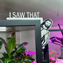 Load image into Gallery viewer, Creative I Saw That Funny Jesus Door Hanger Over Door Jesus Sign Wood Frame Decoration
