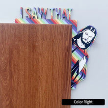 Load image into Gallery viewer, Creative I Saw That Funny Jesus Door Hanger Over Door Jesus Sign Wood Frame Decoration
