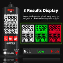 Load image into Gallery viewer, BSIDE A1 Mini Multimeter LCD Digital Tester Voltage Detector 2000 Counts DC/AC Voltage Frequency Resistance NCV True RMS Meter Continuity Live
