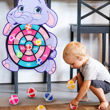 Load image into Gallery viewer, 1set Montessori Dart Board Target Children Throwing Sticky Ball Dartboard Toy For Parent-child Sports Children 4-6 Years Shooting Game Birthday Gifts
