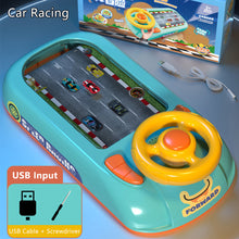 Load image into Gallery viewer, Simulation Driving Car Game Toy Steering Wheel for Children Kids Parent-child Interactive Board Adventure Games
