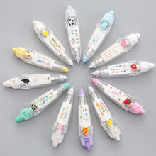 Load image into Gallery viewer, Cartoon Floral Sticker Tape Pen Kids Stationery Notebook Diary Decoration Tapes Label Sticker Paper Decor for Children Toy
