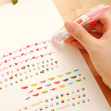 Load image into Gallery viewer, Cartoon Floral Sticker Tape Pen Kids Stationery Notebook Diary Decoration Tapes Label Sticker Paper Decor for Children Toy
