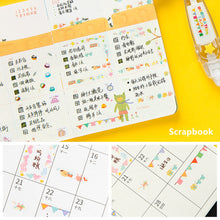 Load image into Gallery viewer, Cartoon Floral Sticker Tape Pen Kids Stationery Notebook Diary Decoration Tapes Label Sticker Paper Decor for Children Toy
