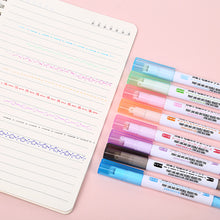 Load image into Gallery viewer, 1pc Highlighter Pen Flowers Line Shaped Marker with Roller Curve Liner Marker for Writing Journaling Drawing Stationery
