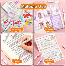 Load image into Gallery viewer, 1pc Highlighter Pen Flowers Line Shaped Marker with Roller Curve Liner Marker for Writing Journaling Drawing Stationery
