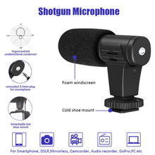 Load image into Gallery viewer, Camera Fill Light Microphone Mobile Phone Clip Multi-function Tripod Live Photography Multi-scene Applicable Tripod
