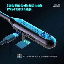 Load image into Gallery viewer, Wireless Earphones Bluetooth 5.3 Neckband Headphones Gaming Power Display HIFI Headset TWS Earbuds With Mic Support TF Card
