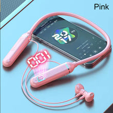 Load image into Gallery viewer, Wireless Earphones Bluetooth 5.3 Neckband Headphones Gaming Power Display HIFI Headset TWS Earbuds With Mic Support TF Card
