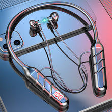 Load image into Gallery viewer, Wireless Bluetooth Earphones Neckband Headphone Magnetic LED HIFI Waterproof Sport Noise Cancel Earbuds With Mic Support TF Card
