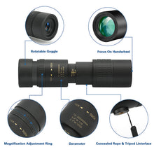 Load image into Gallery viewer, Professional Zoom 10-30x30 High Magnification Monocular Telescope Double Adjustment Zoom Outdoor Portable Telescope
