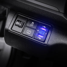 Load image into Gallery viewer, 4.2A Dual Port Toma Fast Phone Charger With LED Voltmeter Car USB built-in Socket Adapter Charger 12V 24V For Honda CRV
