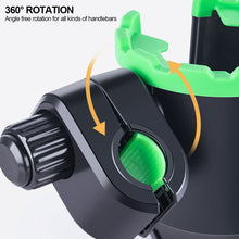 Load image into Gallery viewer, Universal Motorcycle 2 in 1 Cup Phone Holder for Stroller Bike Non-Slip Drink Water Bottle Holder with Phone Storage Mount
