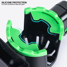 Load image into Gallery viewer, Universal Motorcycle 2 in 1 Cup Phone Holder for Stroller Bike Non-Slip Drink Water Bottle Holder with Phone Storage Mount
