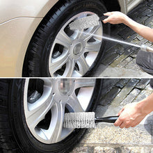 Load image into Gallery viewer, Car Wash Cleaning Brush Beauty Wheel Hub Gap Cleaning Tool Brush T-bend Handle Brush Special Tire Brush
