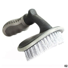 Load image into Gallery viewer, Car Wash Cleaning Brush Beauty Wheel Hub Gap Cleaning Tool Brush T-bend Handle Brush Special Tire Brush
