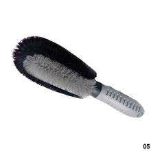 Load image into Gallery viewer, Car Wash Cleaning Brush Beauty Wheel Hub Gap Cleaning Tool Brush T-bend Handle Brush Special Tire Brush

