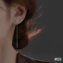 Load image into Gallery viewer, Fashion Letter Earrings Simple Silver Letter Earrings Tassel Earrings Jewelry Accessories for Women
