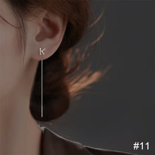 Load image into Gallery viewer, Fashion Letter Earrings Simple Silver Letter Earrings Tassel Earrings Jewelry Accessories for Women
