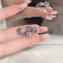 Load image into Gallery viewer, Thorn Love Ring Opening Adjustable Opal Love Ring Simple Niche Ring Jewelry Accessory for Women
