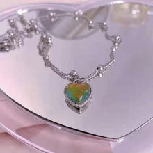 Load image into Gallery viewer, Color-changing Love Necklace Temperamental Alloy Love Pendant Collarbone Chain Necklace Women Jewelry Accessory
